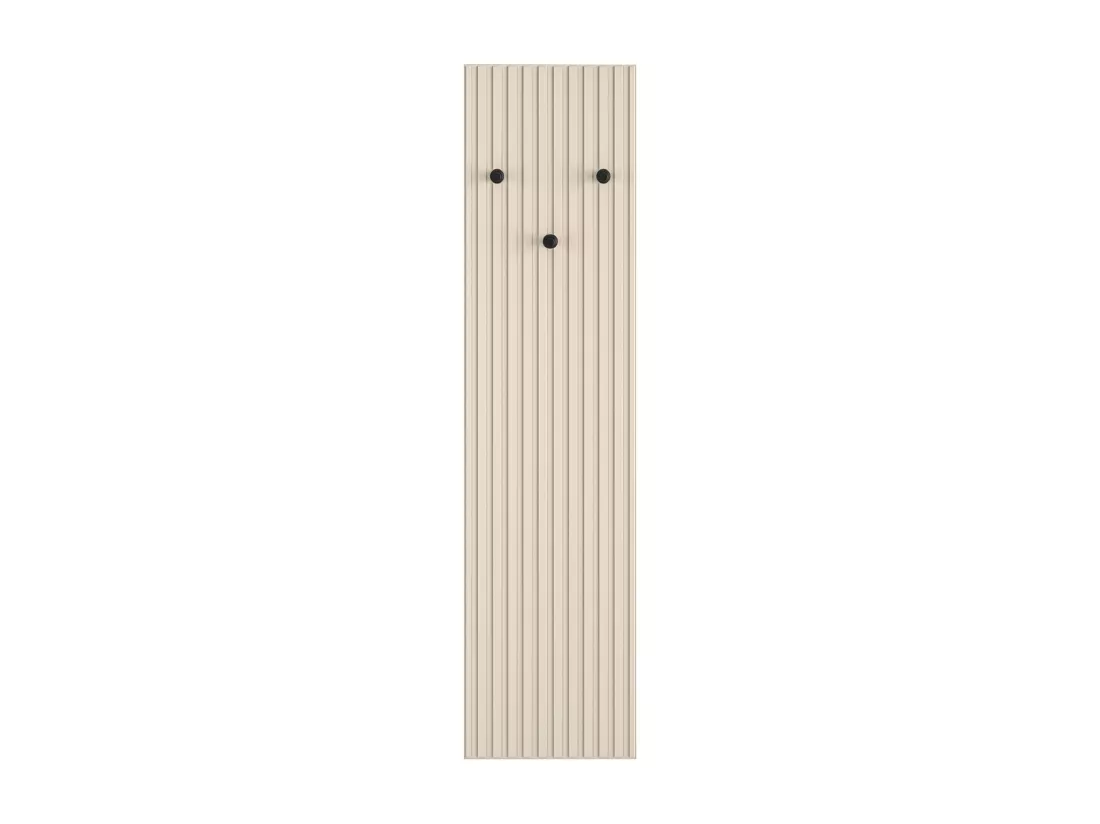 Porte-manteau mural avec lamelles - 34 cm - beige - CALETTO