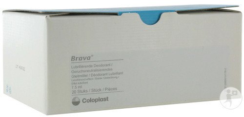 Coloplast Brava Déodorant Lubrifiant Sachets 20x7,5ml (12060)