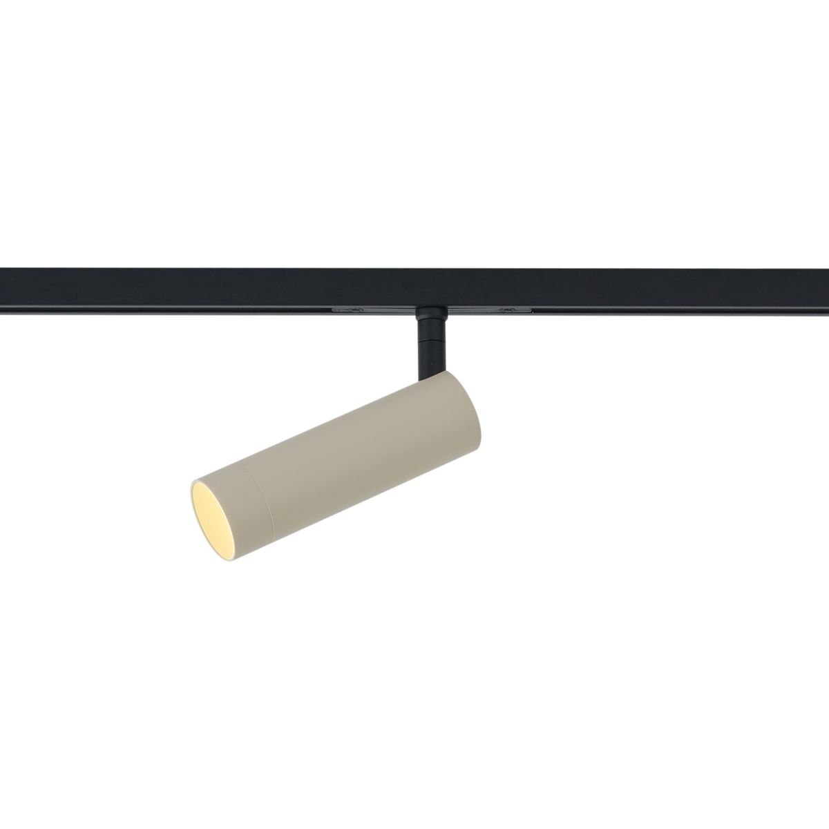 Moderne spot beige met zwart voor railsysteem 1-fase GU10 35mm - Slimline Uzzy