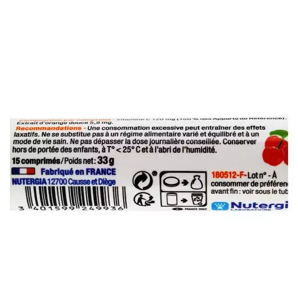 Nutergia Acerol C 15 comprimidos