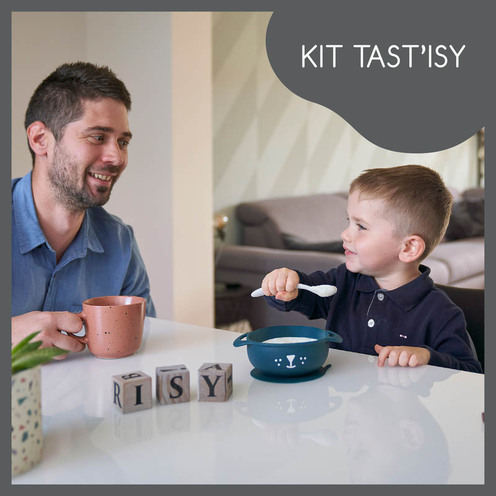 Coffret repas 15-24 mois 2 pièces TAST'ISY chien bleu - BABYMOOV
