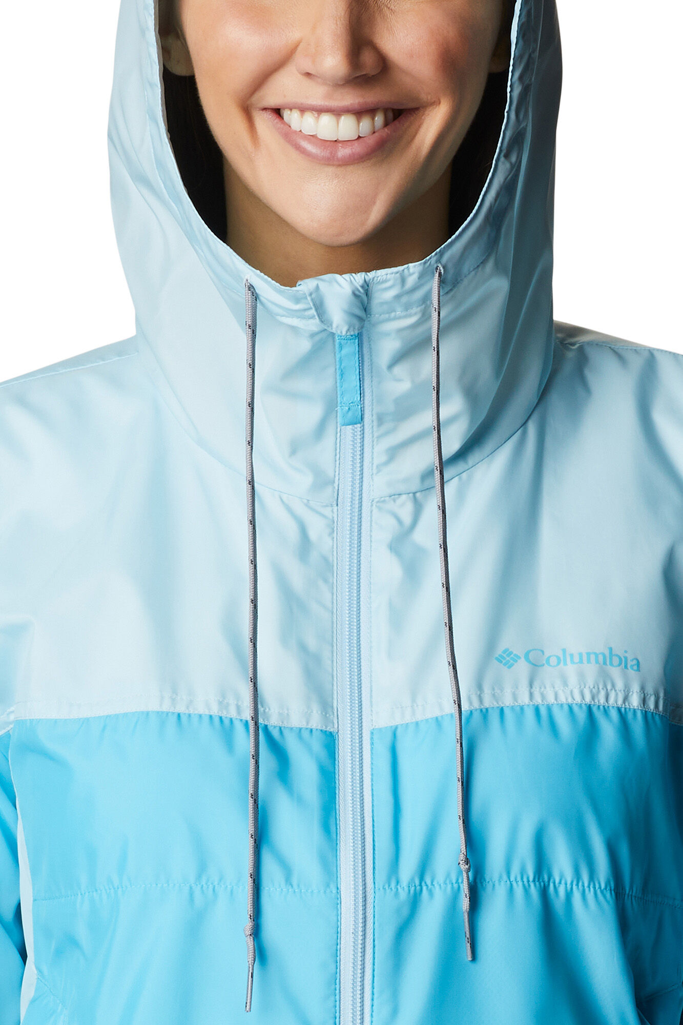 Jaqueta corta-vento feminina Columbia Flash Challenger™ - Nova - Azul