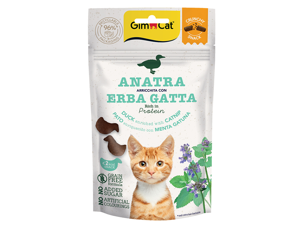SNACK GATO GIMCAT CRUNCHY PATO CATN 50GR