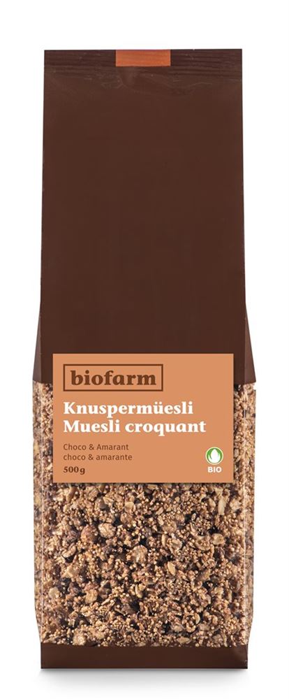 Biofarm Knusper Müesli Amaranth Choco<br>500 g, Knos