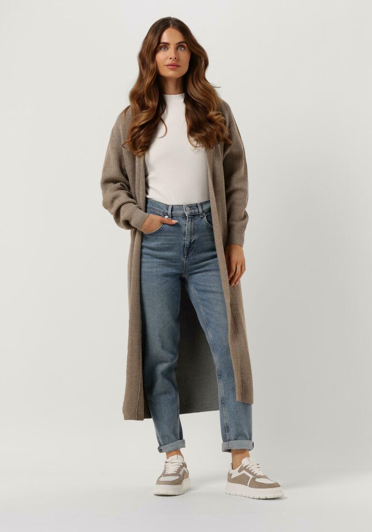 OBJECT bruine object vest malena l/s knit long cardigan