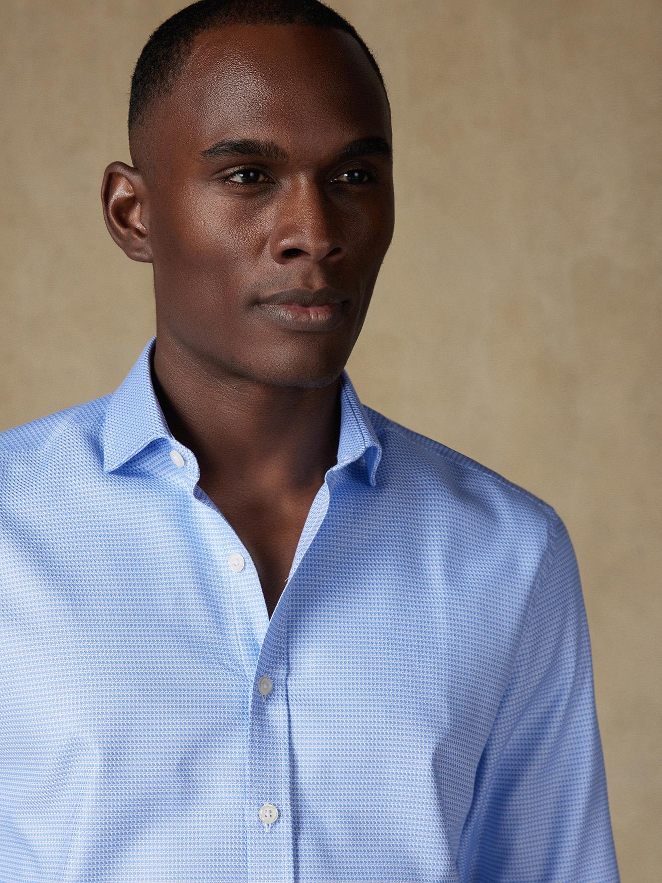 Chemise Cameron en twill ciel