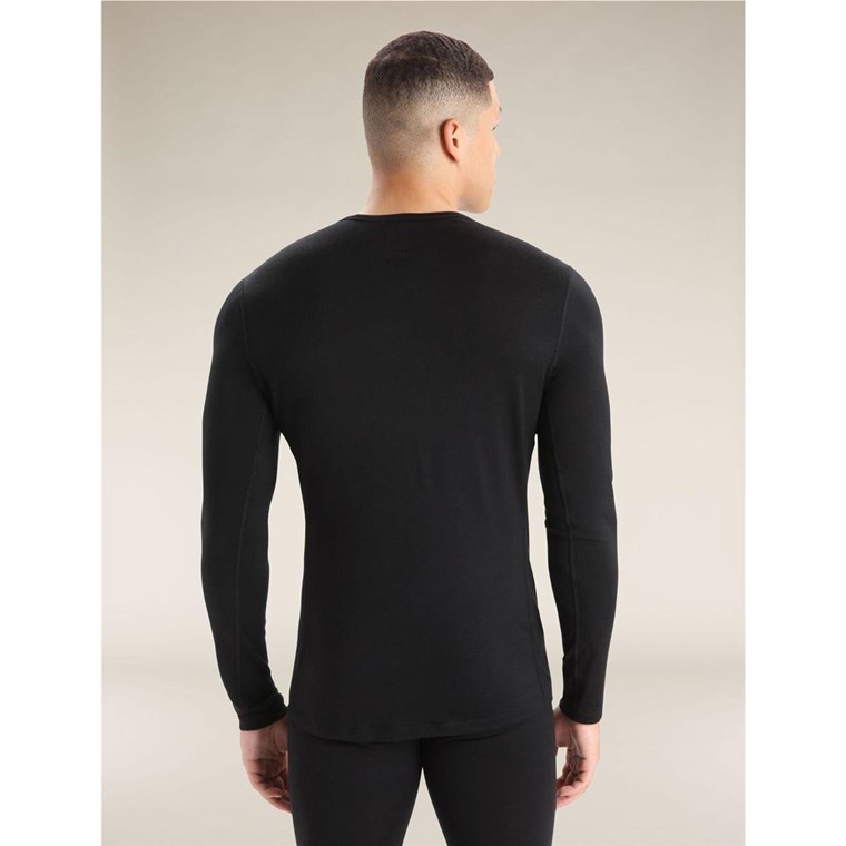 Icebreaker M 200 Oasis LS Crewep Men Black