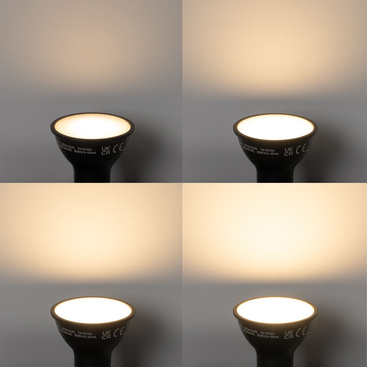 Smart GU10 LED lamp zwart 7W 600 lm 3000K