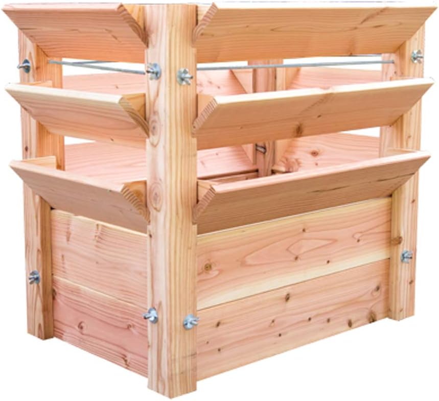 WESTMANN Premium Hochbeet aus Lärchenholz | Natur | 66x91x73 cm | Kräuterbeet für den Außenbereich | Holzhochbeet zum Bepflanzen von Gemüse & Kräutern