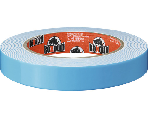 ROXOLID spiegelplakband, montagetape, wit, 19 mm x 5 m