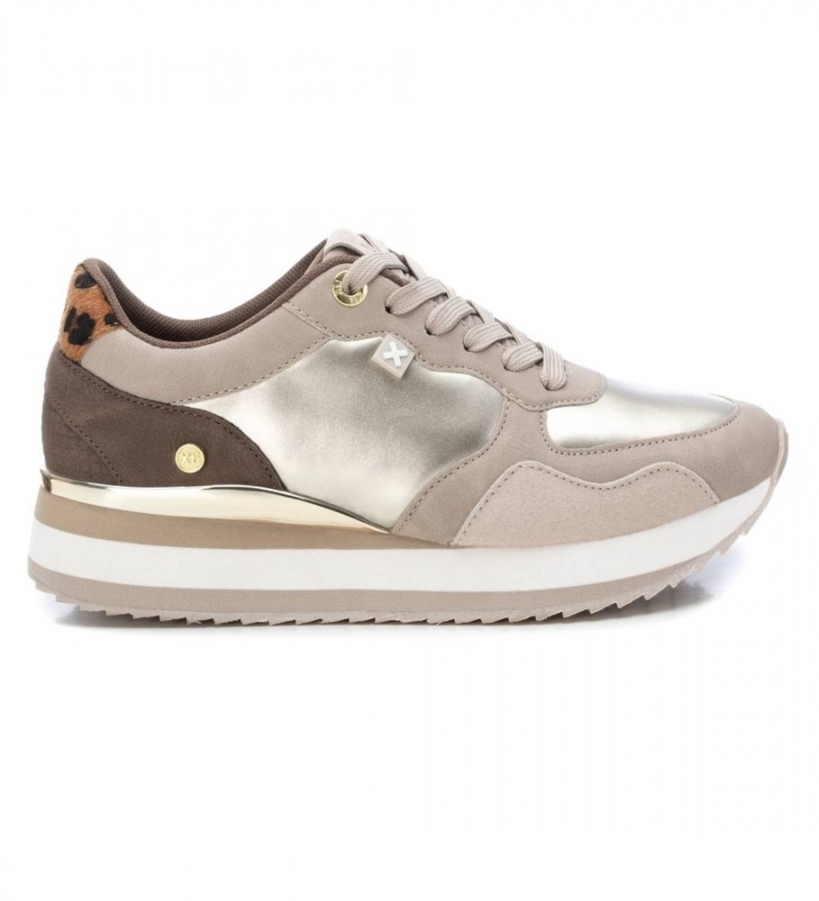 Tênis Xti 142034 Dourado