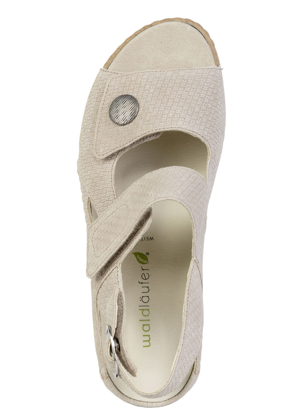 Waldläufer, bequeme Damen-Sandalen, Weite H, mit herausnehmbarem Fussbett