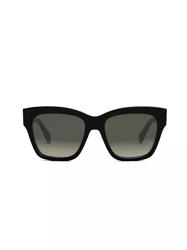 CELINE Triomphe schwarze eckige Sonnenbrille schwarz