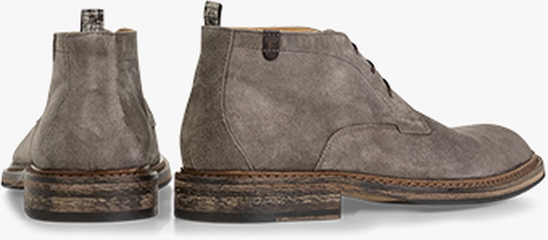 FLORIS VAN BOMMEL taupe floris van bommel veterschoenen sfm-50134