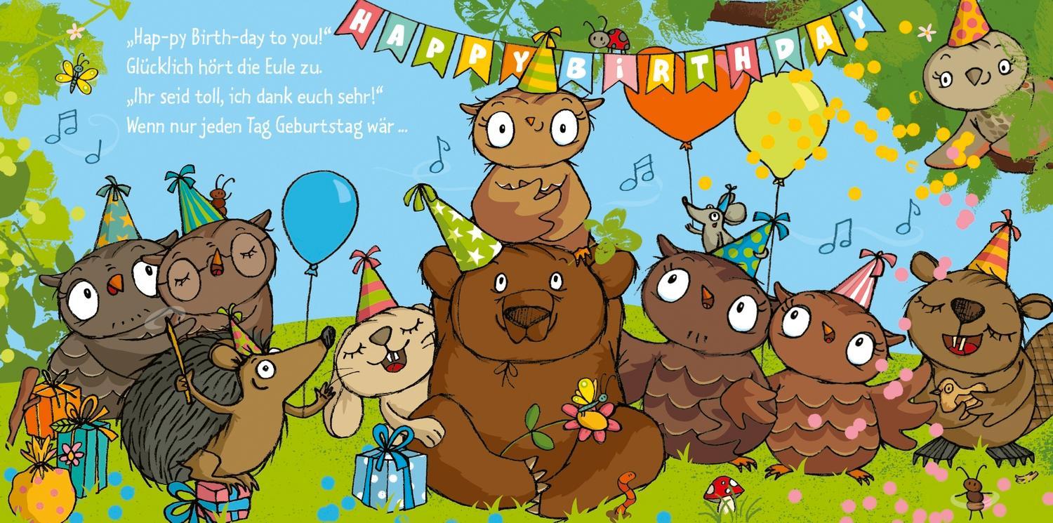 Die kleine Eule hat Geburtstag
