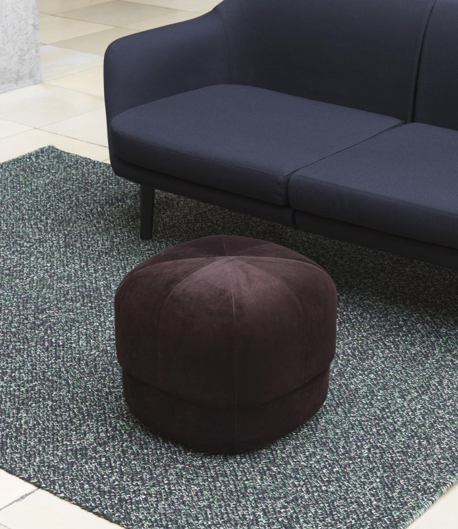 Normann Copenhagen Circus Velour poef small rust
