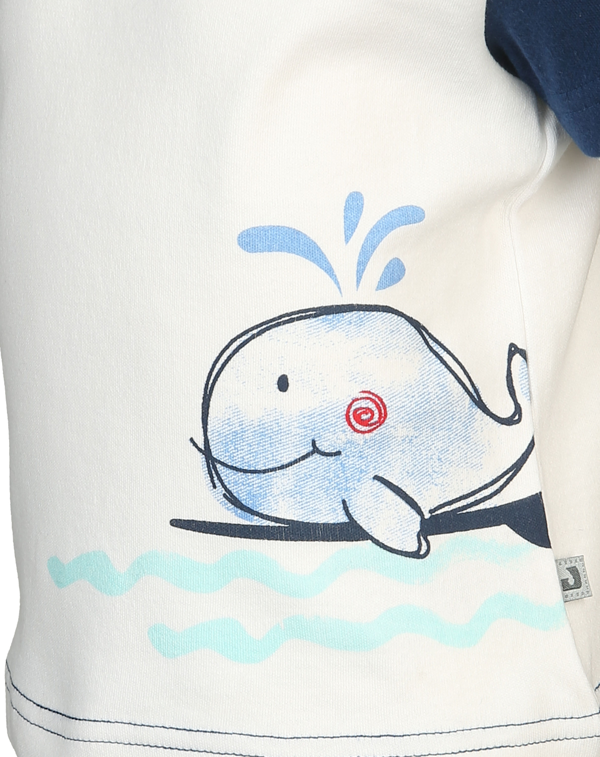 T-Shirt SEA YOU LATER in weiß/dunkelblau