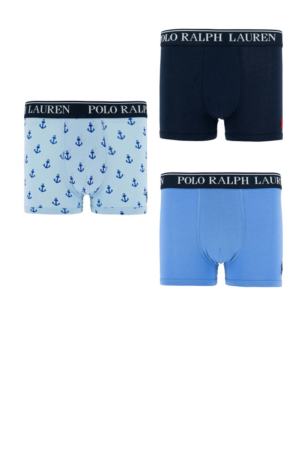 boxershort - set van 3 blauw
