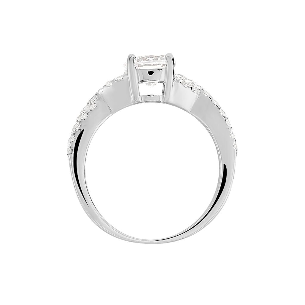 Bague Karin Argent Blanc Oxyde De Zirconium