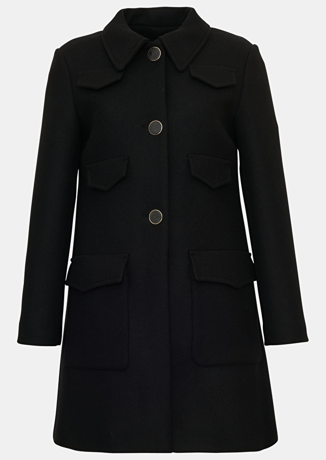 Manteau Marinnoir en drap caban