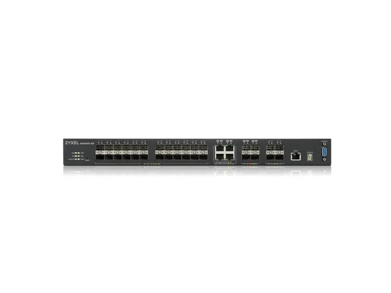 Zyxel XGS4600-32F - Switch - L3 - Administreret - 24 x Gigabit SFP   4 x combo Gigabit SFP   4 x 10 Gigabit SFP  - monterbar på stativ