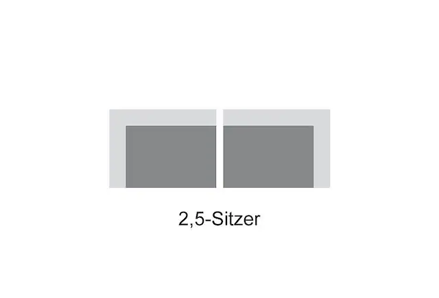 COTTA Polstergarnitur »Leandra« Set bestehend aus: 2-Sitzer & 2,5-Sitzer