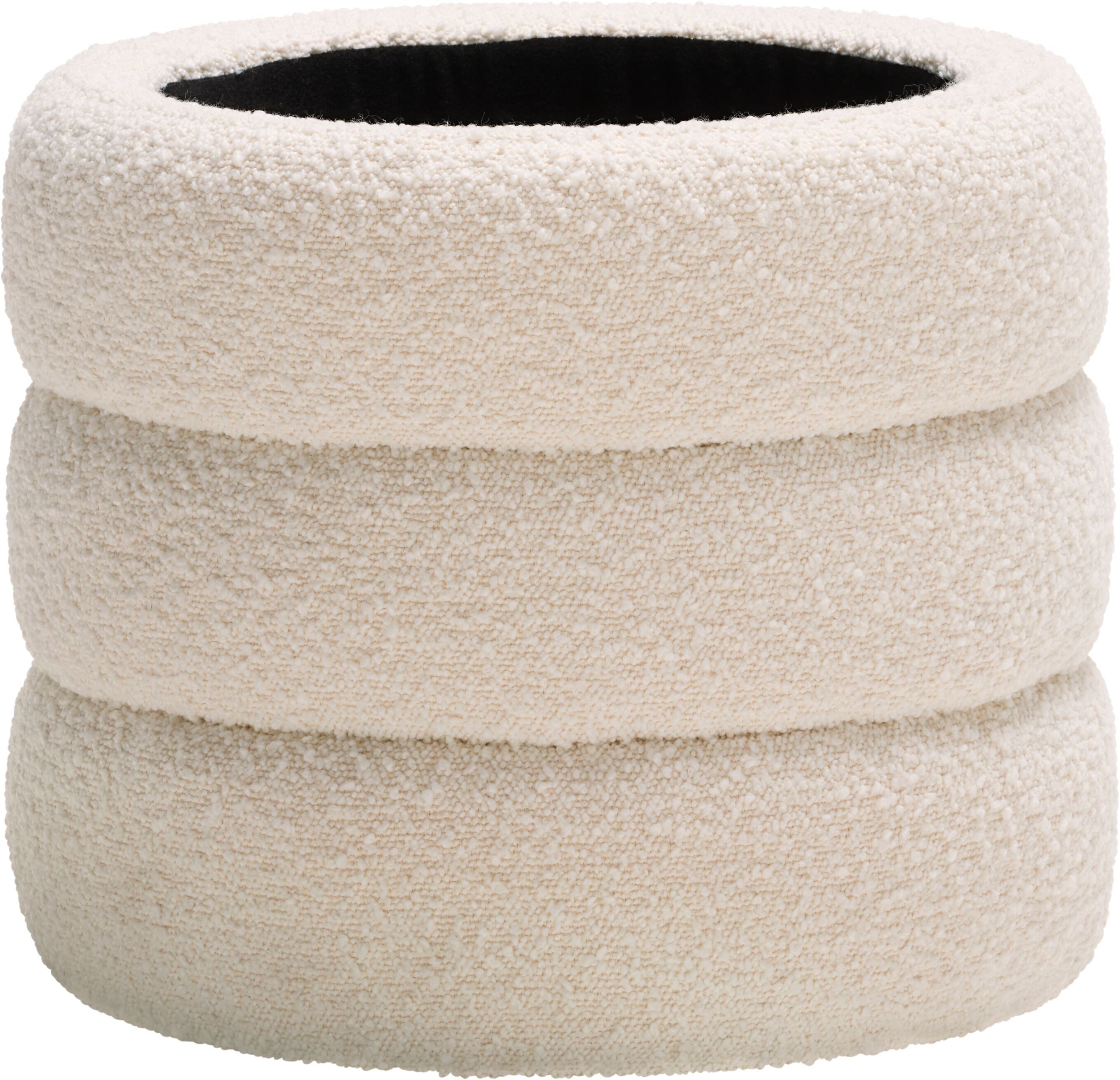 LIYA Hocker - Creme / H: 47.0 cm