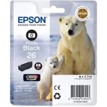 Epson Original Tintenpatrone 26 foto schwarz