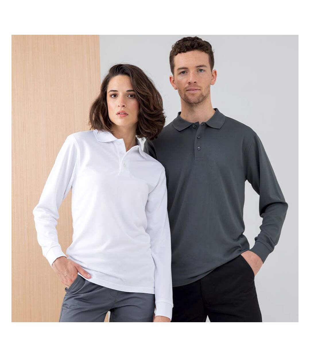 Henbury - Polo à manches longues - Hommes (Blanc) - UTRW4751