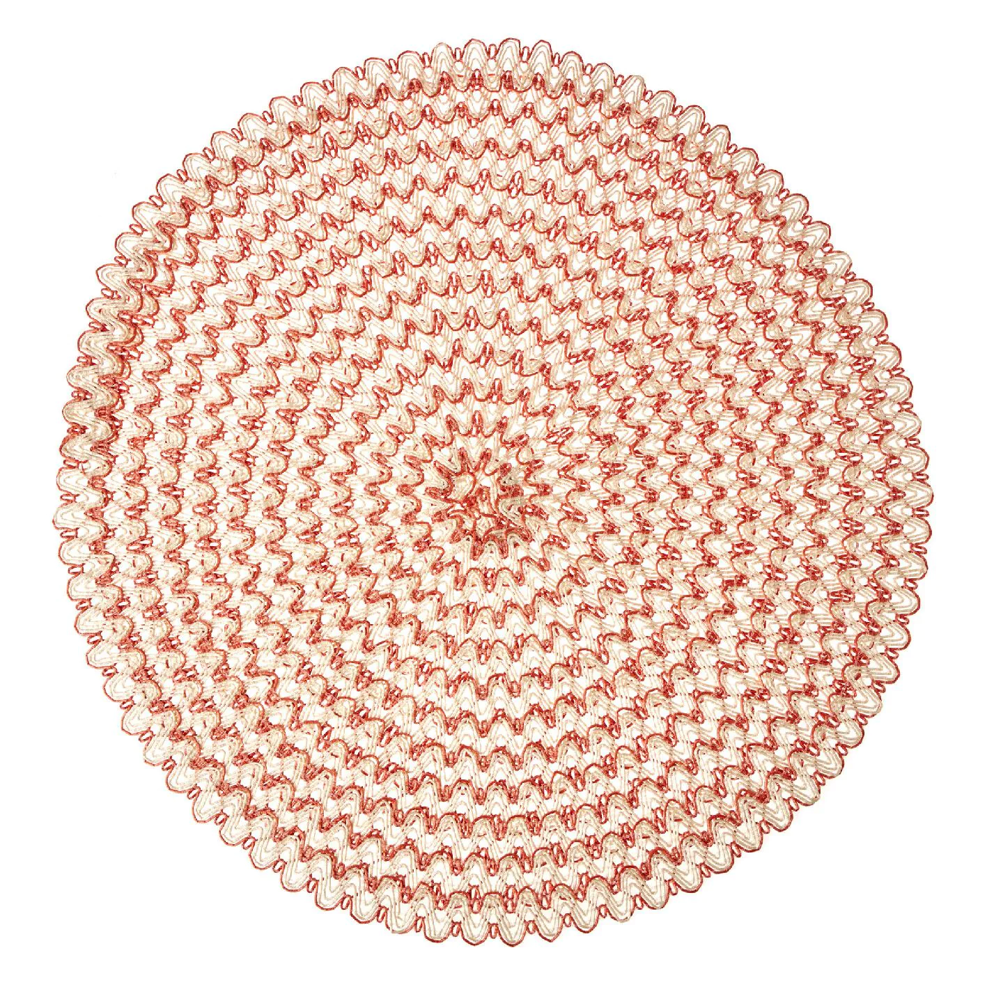 Rundes Platzset Aurora in Terracotta