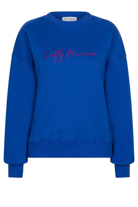 Lofty Manner blauwe dames sweater