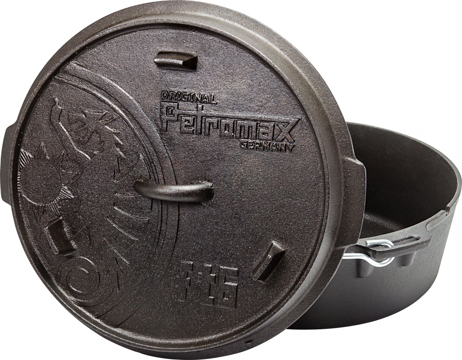 Petromax Dutch Oven Feuertopf 5,5 Liter mit Deckel und planer Boden