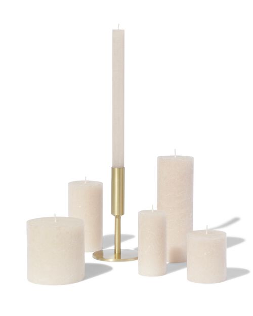 bougies rustiques naturel