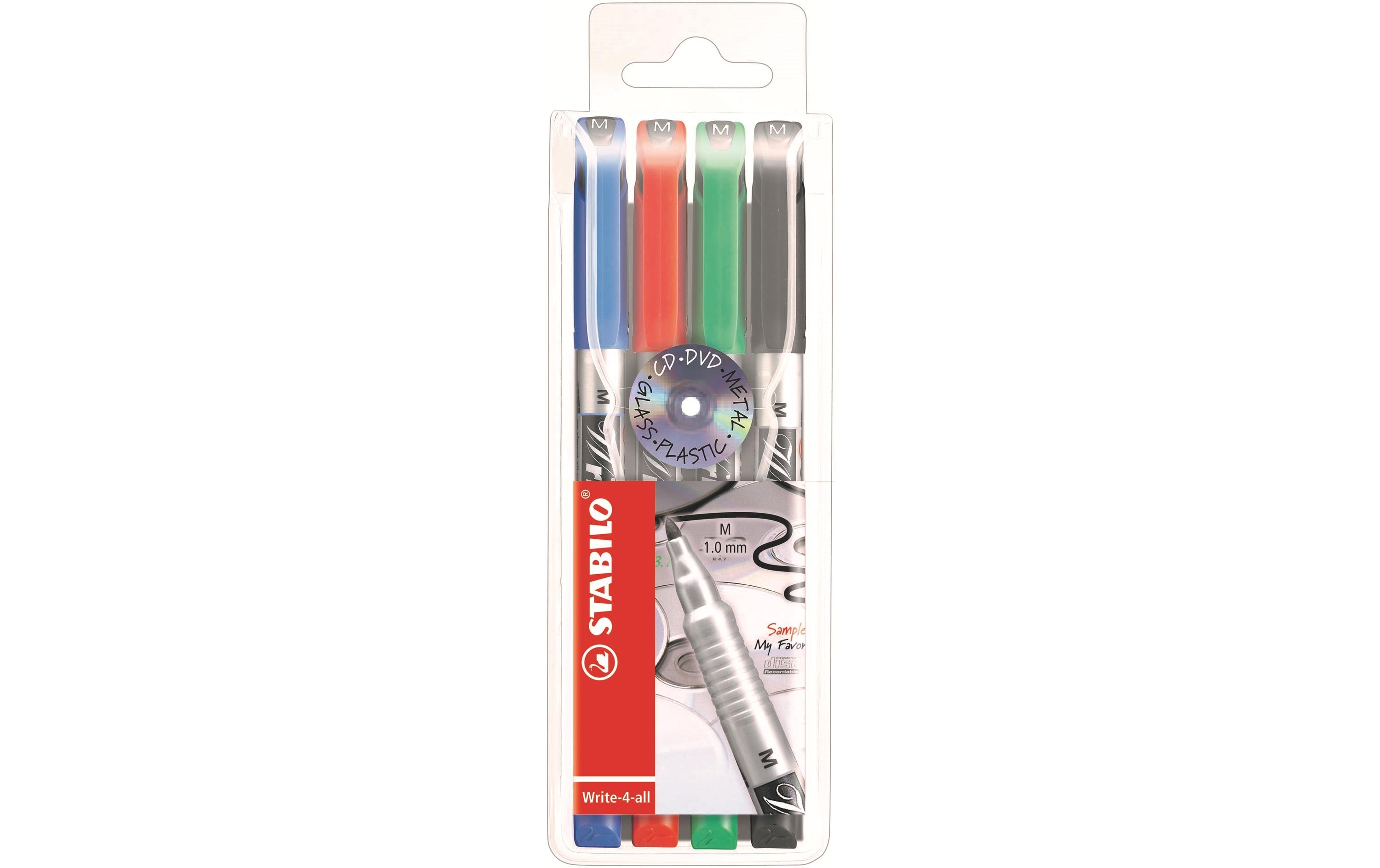 Permanent-Marker Write-4-all M, 4 StückPermanentmarker