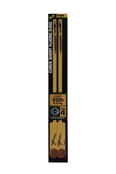 Bas de ligne Fox Edges Curve Short (courts) Fluoro D-Rig Illusion
