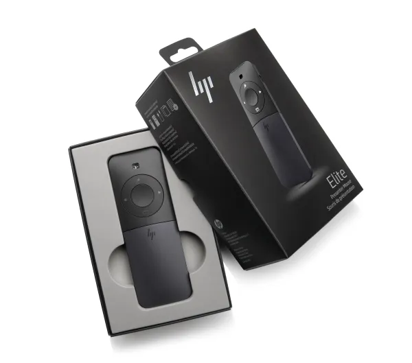 HP Elite Presenter - Fjernbetjening til præsentation - RF - sort - for HP 20, 22, 24, 27, 460; Pavilion 24, 27, 590, 595, TP01; Pavilion Laptop 14, 15