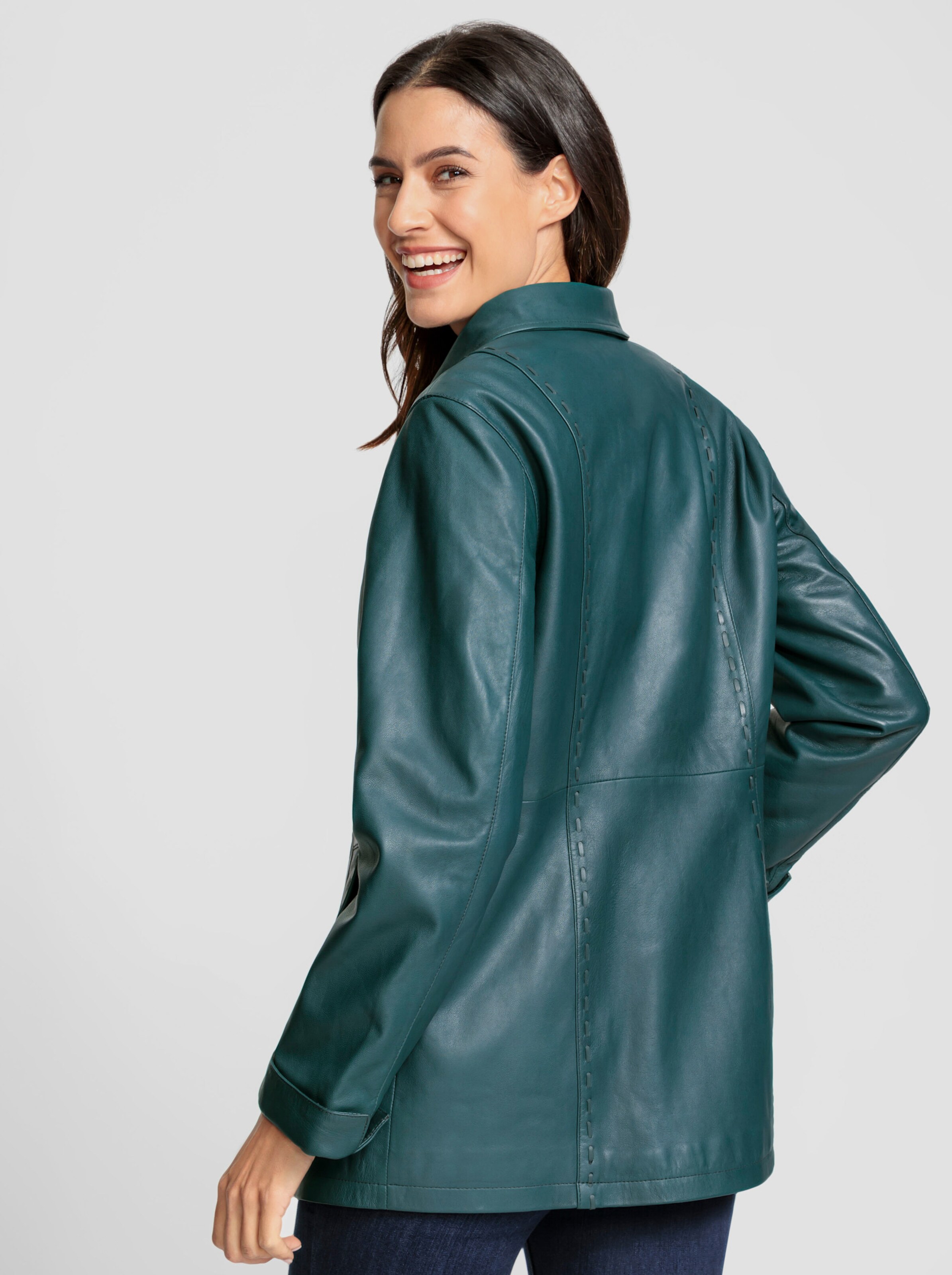 Leder-Jacke