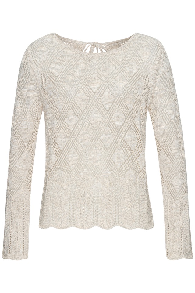 LASCANA Ajourpullover , mit tollem Lochstrickmuster, weiche Strickware mit mit Glitzergarn