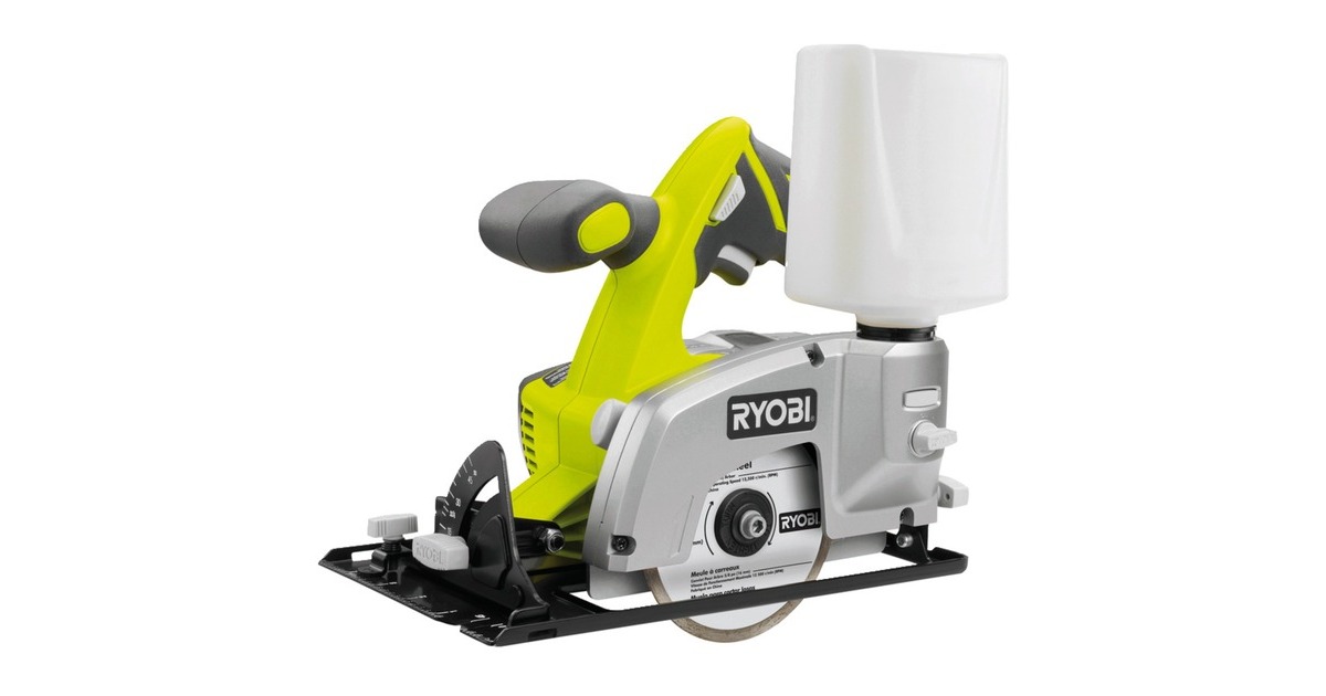 RyobiLTS180M tegelsnijder  (Groen/zwart, Accu niet inbegrepen)
