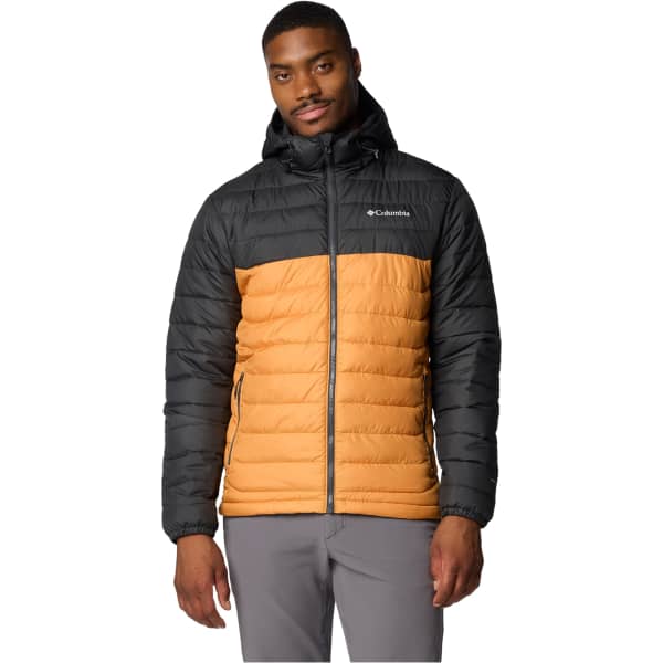 Doudoune randonnée COLUMBIA POWDER LITE II HOODED JACKET SUNSTONE/SHARK