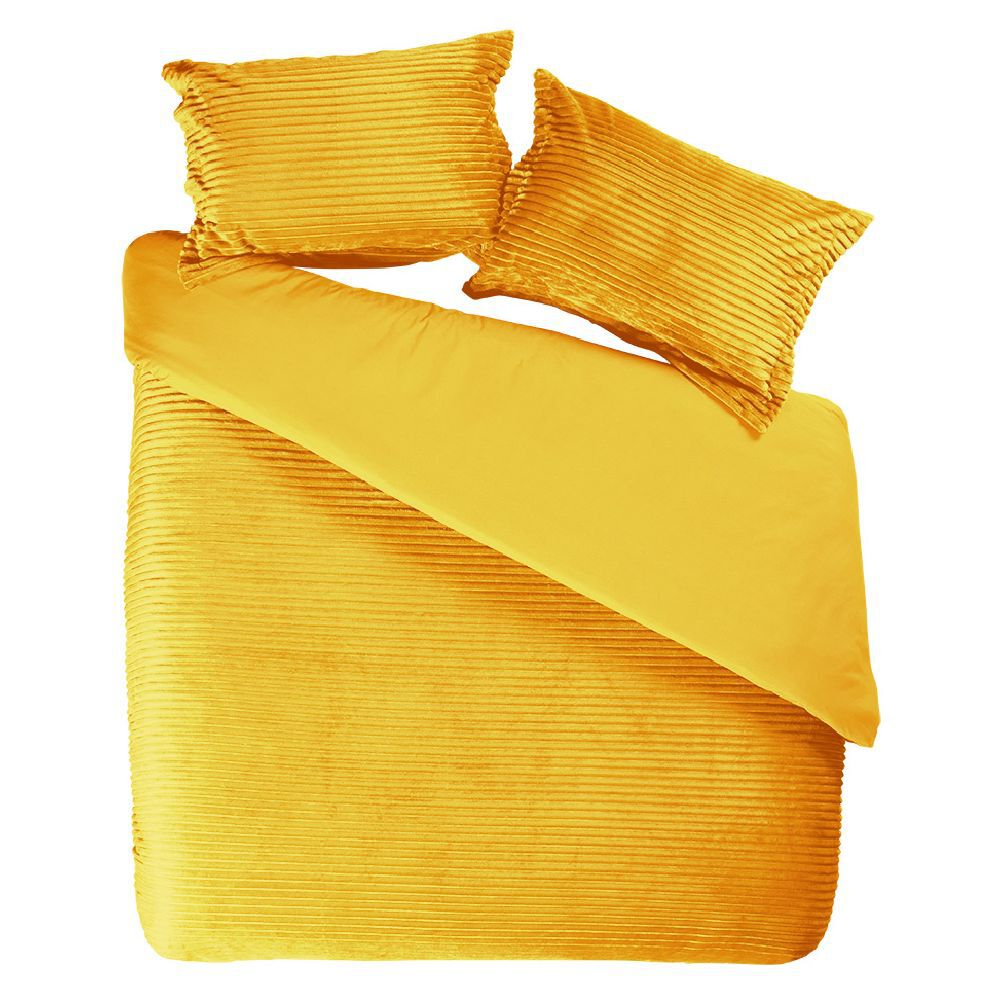 Parure de lit effet côtelé réversible 240x220cm