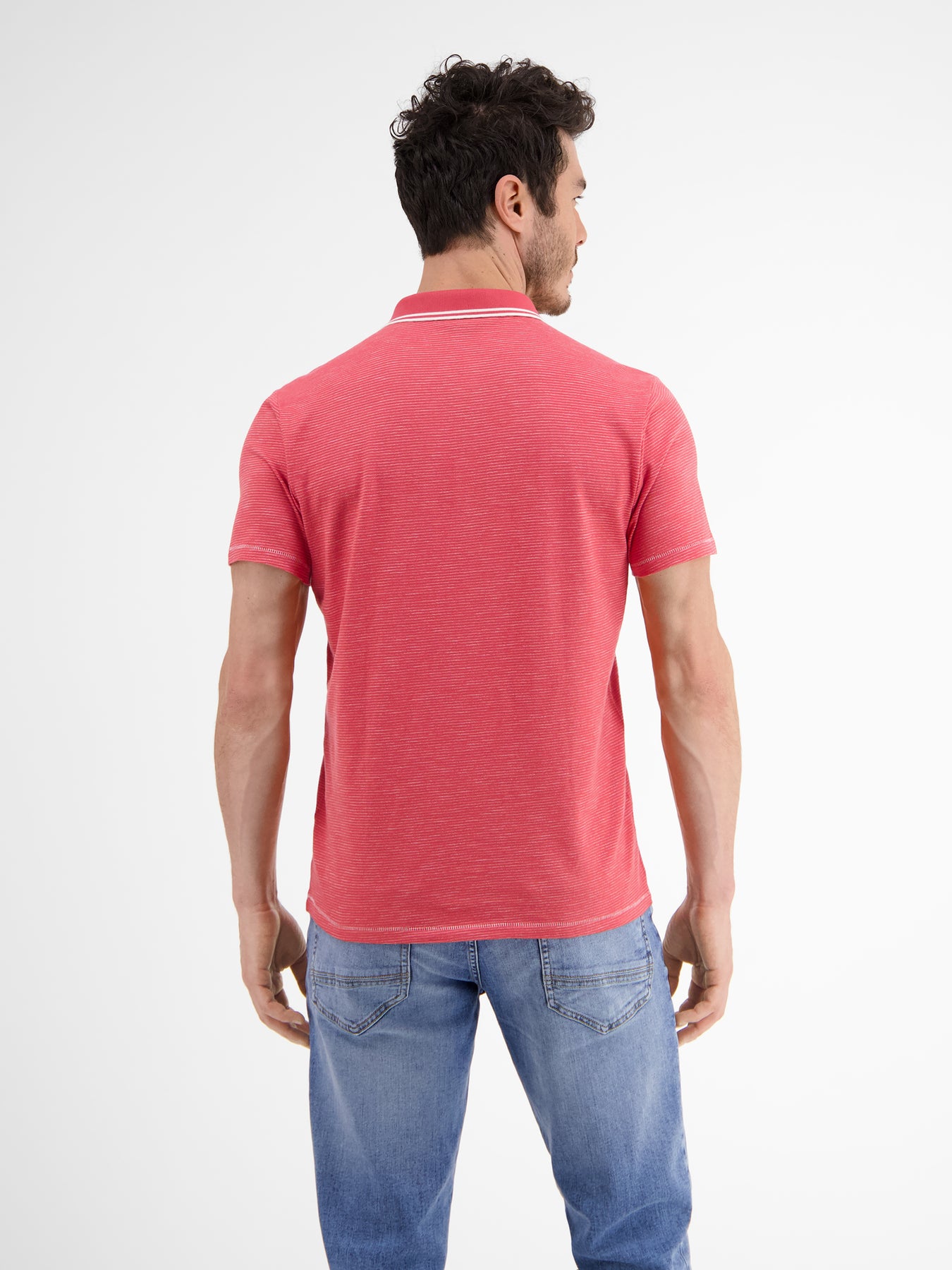 Poloshirt mit Finelinerstreifen