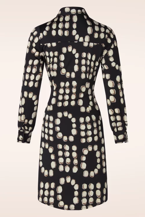 K-Design Isabella Dot jurk in zwart