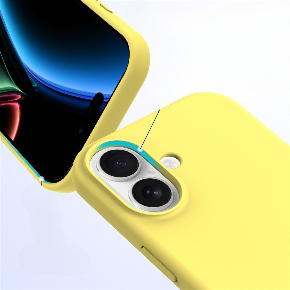 iPhone 17 Silikon Case Hülle - Gelb