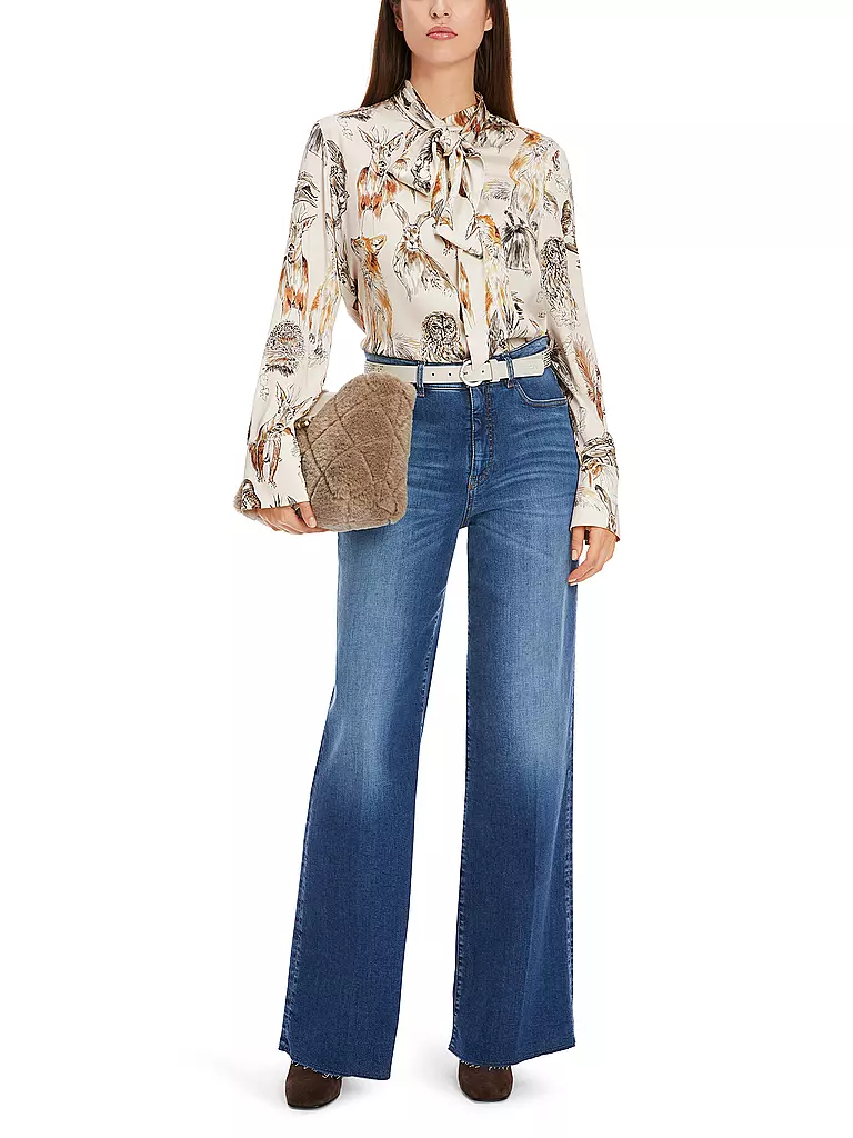 MARC CAIN Seidenbluse grau