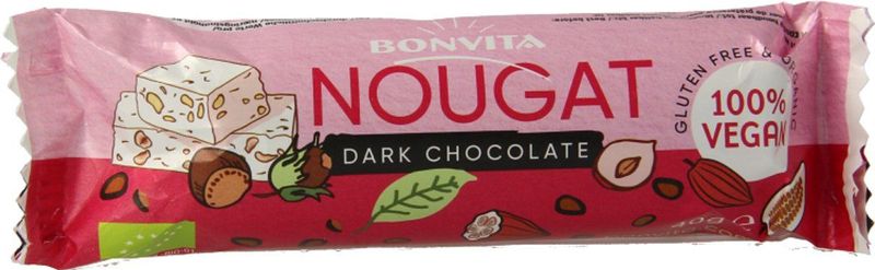 Bonvita - Choco Nougat Puur - Chocolade Reep - 40 Gram - Vegan