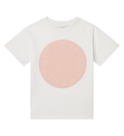 Stella McCartney Kids T-Shirt - Ivory m. Rosa