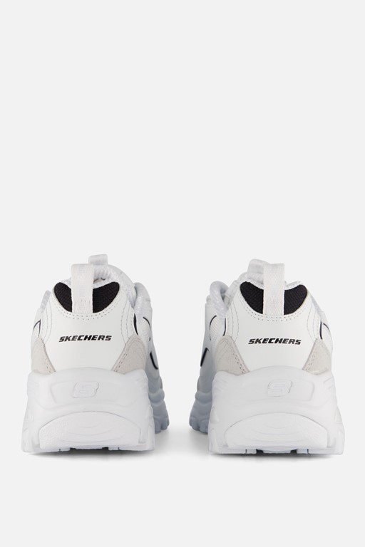 Skechers D'Lites Sneakers wit Suede