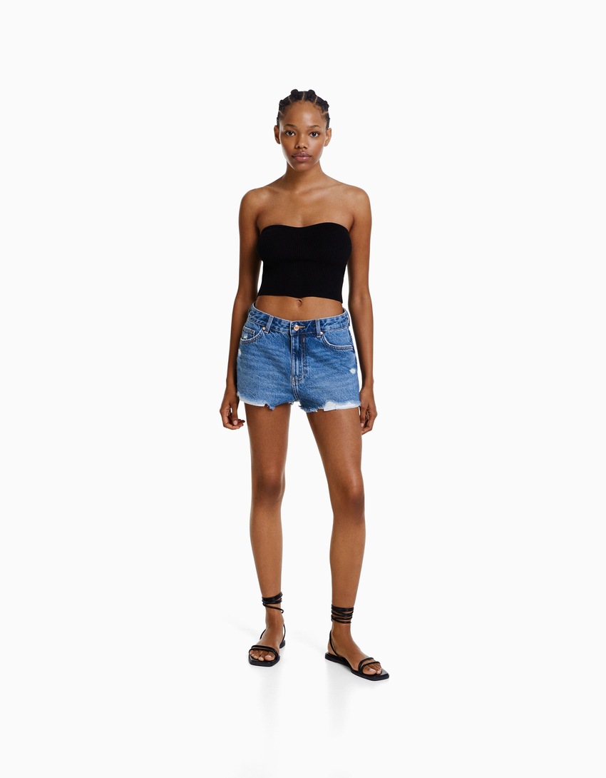 shorts jeans vintage rasgados