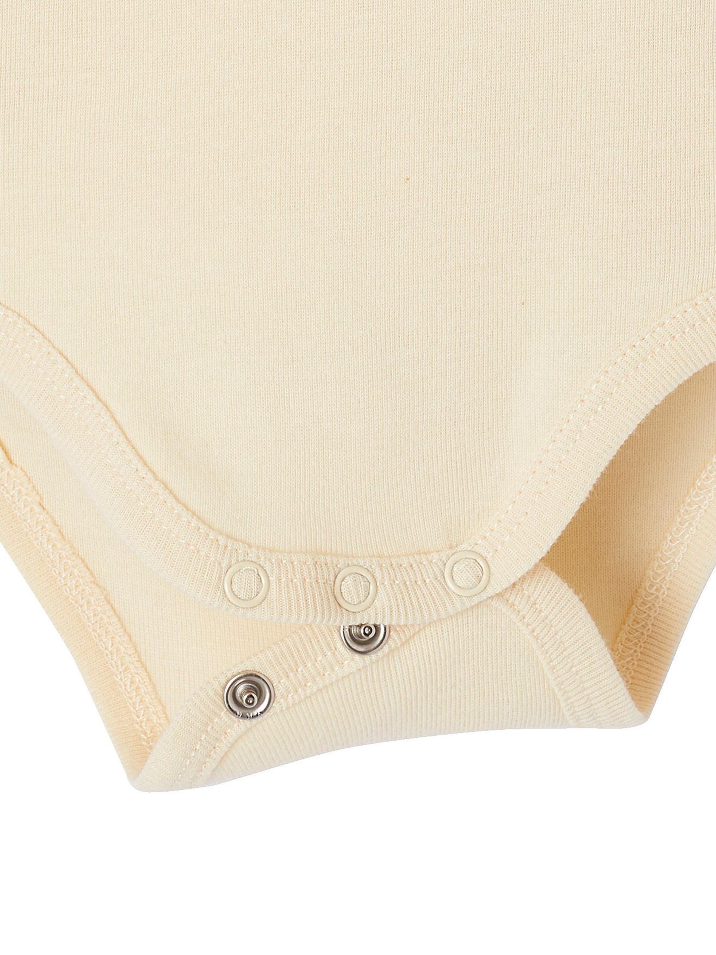 Vertbaudet Bio-Kollektion: Baby Geschenk-Set aus Body, Latzhose & Mütze wollweiß